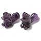 Natural Amethyst Carved Healing Squirrel Figurines DJEW-D012-01A-1