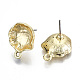 Accessoires de boucles d'oreilles en alliage de placage de rack PALLOY-N155-60-NR-2