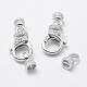 925 Sterling Silver Cubic Zirconia Clasps STER-K169-03P-3