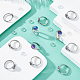 Kit de fabricación de anillos de dedo medio redondo diy dicosmetic DIY-DC0001-29-3