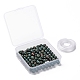 100 pièces 8mm perles de pierre de sang indiennes naturelles DIY-LS0002-23-7