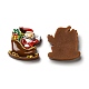 Weihnachtliche Cabochons aus undurchsichtigem Harz RESI-K019-42-2