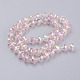 Chapelets de perles en verre électroplaqué EGLA-J146-AB8mm-B01-2