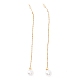 Longue chaîne avec boucles d'oreilles pendantes en perles de plastique EJEW-A067-11G-4