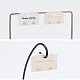 FINGERINSPIRE 200 Pcs WhiteSmoke & Old Lace Earring Display Cards Plastic Earring Cards Hanging Earring Cards Rectangle Display Earring Card Holder for Jewelry Accessory Display CDIS-FG0001-39-6