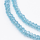 Chapelets de perles en verre transparente   GLAA-F079-B01-3