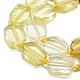 Limone naturale perle di quarzo fili G-K245-J03-B01-3