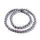 Electroplate Glass Beads Strands GLAA-E036-13A-3