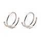 Двойное кольцо в носу для одиночного пирсинга AJEW-C010-02P-02-2