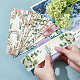 90 pièces 9 styles étiquette en papier savon motif fleur DIY-WH0399-69-031-5