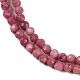 Chapelets de perles en rhodonite naturelle&nbsp;G-P553-G06-02-4