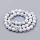 Natürliche Howlith Perlen Stränge G-S259-47-6mm-2