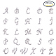 Pendentifs de l'alphabet en alliage PALLOY-PH0012-29-1