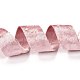両面ポリエステルベルベットリボン  ギフト包装やお祭りの装飾に  星の模様  ピンク  1インチ（25mm） LCW-P001-A06-3
