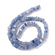 Natürlichen blauen Aventurin Perlen Stränge G-K326-03B-3