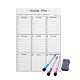 Magnetic Dry Erase Weekly Calendar for Fridge AJEW-E043-06-1