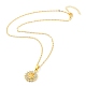 Ожерелья с подвесками из золотого сплава и стразами NJEW-P284-01G-2