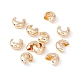 Brass Crimp Beads Covers KK-P219-05B-G01-3