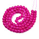 Spray Painted Crackle Glass Beads Strands CCG-Q001-10mm-08-2