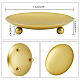 Pandahall набор из 3 подсвечника из золотой тарелки AJEW-PH0017-71-2