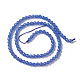 Naturali agata blu fili di perline G-F596-12C-3mm-2