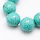 Chapelets de perles en turquoise synthétique TURQ-D059-M1-2