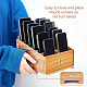 Деревянный ящик для хранения сотового телефона с 12 сеткой CON-WH0094-04A-3