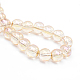Chapelets de perles en verre électroplaqué EGLA-Q062-10mm-A15-3