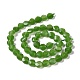 Hilos de abalorios de jade blanco natural G-K318-11-3