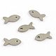 201 Stainless Steel Fish Charms STAS-R064-33-1