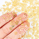 OLYCRAFT 25g Plant Themed Resin Filler 10-Shape Brass Epoxy Resin Supplies UV Resin Filling Accessories for Nail Crafts and Resin Jewelry Making - Gold MRMJ-OC0001-41-3