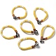 Bracelets tissés unisexes à la mode en ficelle de jute X-BJEW-L255-10-2