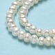 Brins de perles de culture d'eau douce naturelles PEAR-A005-21B-01-4