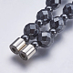 Non-magnetic Synthetic Hematite Beaded Necklaces NJEW-K096-03B-4