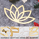 Creatcabin 3d lotus miroir wall sticker acrylique fleur décoration murale art stickers auto-adhésif mural bricolage amovible écologiques pour la maison chambre salon salle de bain décoration cadeau 11.8 x 7.08 pouces AJEW-CN0001-35A-4
