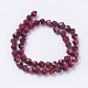 Tinte hilos de perlas de piedras preciosas naturales G-XCP0007-01-3