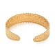 304 bracelet manchette plat texturé en acier inoxydable BJEW-G694-02G-3