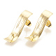 Brass Stud Earring Findings KK-S345-253-1