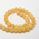 Perles rondes en verre craquelé brins CCG-E001-12mm-05-2