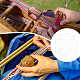 アクリル織機ブレイディングディスク  編み物＆かぎ針編みツール  透明  4.6x4.65x0.14cm  穴：5.7mm TOOL-WH0155-44-5