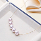 Perles nacrées en verre nacré HY-PH0001-6mm-007-1-4
