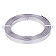 Benecreat 5 м (16.5 фута) 10 мм шириной плоский ювелирный провод для поделок алюминиевая проволока 18 калибра для лицевой панели AW-BC0003-04C-F-1