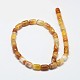 Barrel Natural Striped Agate/Banded Agate Bead Strands G-M257-12x8mm-14-2