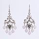 Natural & Synthetic Mixed Stone Chandelier Earrings EJEW-JE02229-2