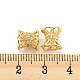 Brass Micro Pave Cubic Zirconia Spacer Beads KK-H452-21G-3