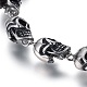 Bracelets avec chaîne de lien en 304 acier inoxydable BJEW-L665-01AS-3