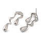 Rack Plating Brass Melting Teardro Dangle Stud Earrings for Women EJEW-Z019-01P-2