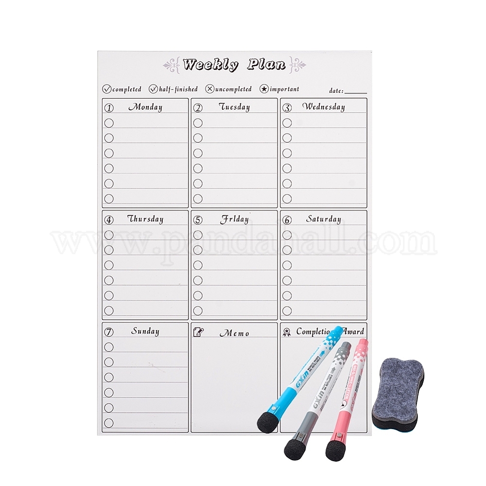 Wholesale Dry Erase Weekly Calendar for Fridge